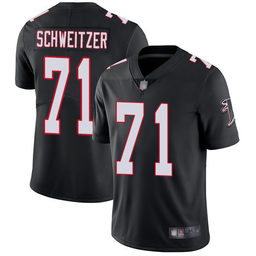 Atlanta Falcons Limited Black Men Wes Schweitzer Alternate Jersey NFL Football #71 Vapor Untouchable
